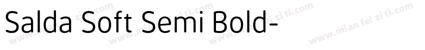 Salda Soft Semi Bold字体转换